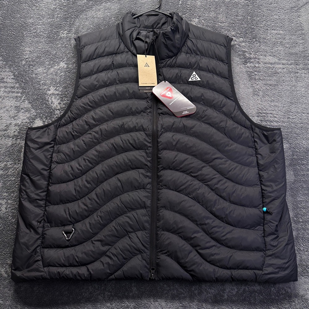 Nike ACG Lava Flow Vest Mens 2XL Black Therma-FIT ADV Performance HV0605-010
